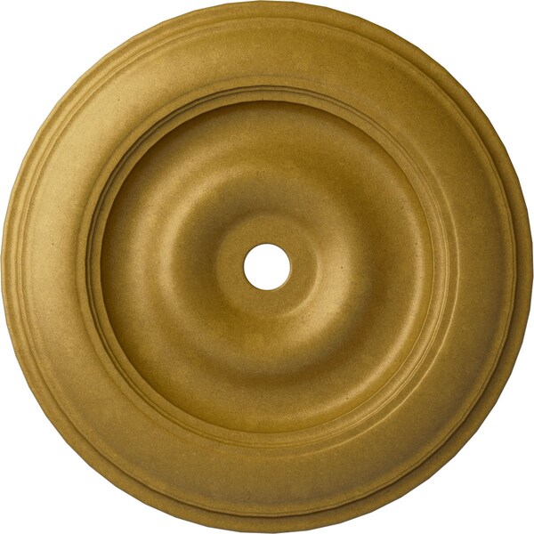 Ekena Millwork Classic Ceiling Medallion (Fits Canopies up to 8 1/4"), 44 1/2"OD x 4"ID x 4 "P, Pharaohs Gold CM44CLPGS - main